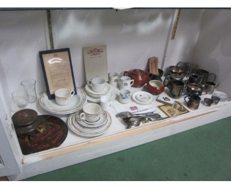 A quantity of Pullman Car Company china, crockery and plated wares including plates, bowls, cups, saucers, cutlery, jugs and 