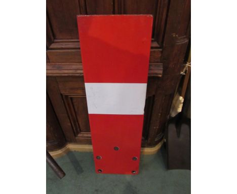 An enamel LNER signal arm, some chipping to the enamel