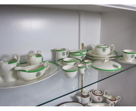 A quantity of Myott 'The Railway Convalescent Homes' china including plates, bowls, tea pot, milk jug and gravy boats etc. Gr