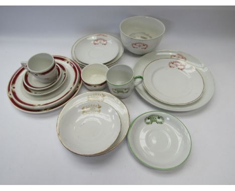 A quantity of Norwich and Norwich City Railway Mission china and a quantity of NUR and NUR W.G china including cups, saucers,