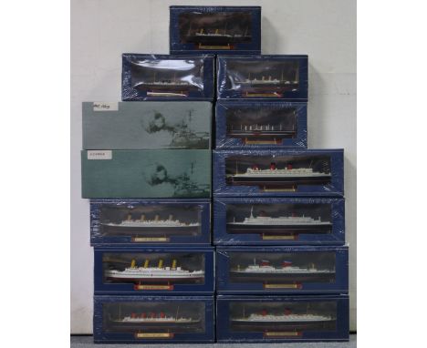 Fifteen various Atlas scale model boats &amp; aeroplanes, all boxed.