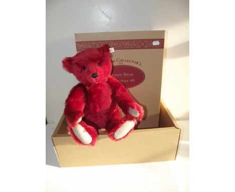 A Steiff 1998 collector's teddy bear in original box.