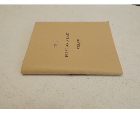 ANDREW LANYON. "The First & Last Straw." tipped-in col plts comp, orig wps, 16mo, c2000 as new.