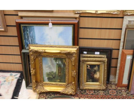 Assorted paintings and prints (8)