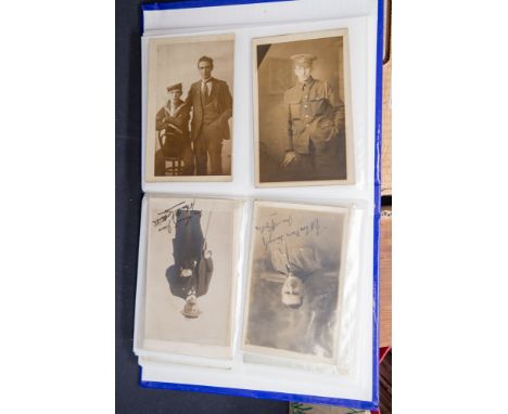 A small collection of postcards, approx. twenty-two with WW1 military themes, some in silk. With an additional forty-two card