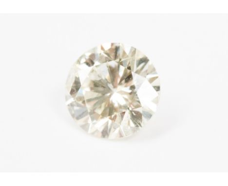 One round brilliant cut diamond total carat weight approx. 0.94ct, clarity II, colour L-M 