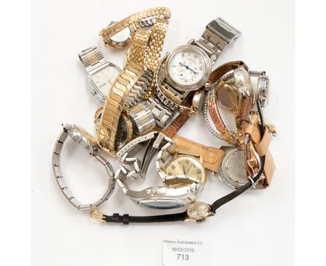A collection of wristwatches to include Timex, Sekonda and Ingersoll in two bags