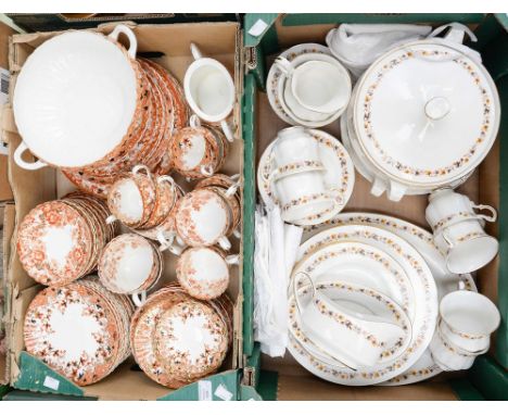 A Victorian Radfords Fenton part dinner and tea services, with a Royal Kent 'Golden Glory' part dinner service (2)