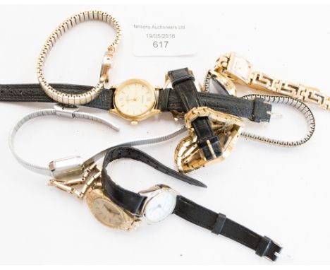 A collection of seven Sekonda wrist watches, an Accurist, and a Timex wristwatch (9)