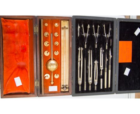 A boxed Sikes Hydrometer and a cased draughtsman set (2)