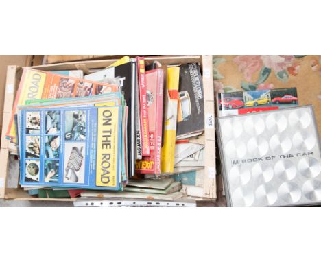 A collection of workshop manual, motoring books and magazines.