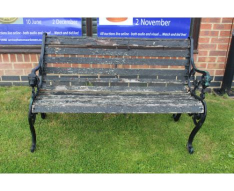 Outside garden bench