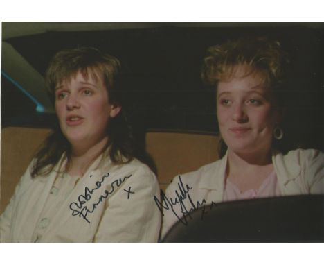 Actresses Michelle Holmes and Siobhan Finneran signed 12x8 photo from the 1987 film Rita, Sue and Bob Too. Rita, Sue and Bob 