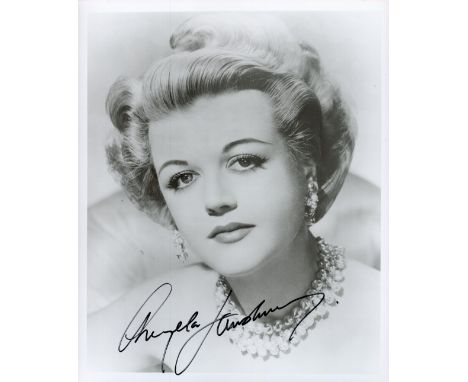 Angela Lansbury signed 10x8 vintage black and white photograph. Lansbury DBE (born 16 October 1925) is a British-Irish-Americ