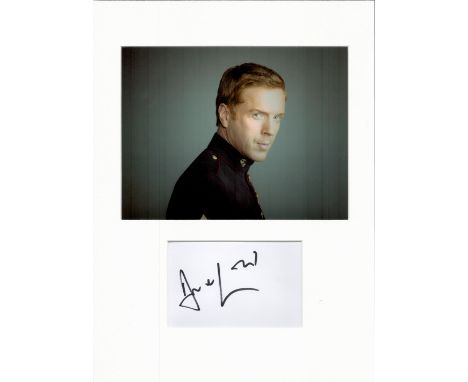 Damian Lewis 16x12 overall Homeland mounted signature piece includes signed album page and a colour photo from the hit tv ser