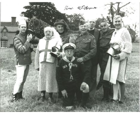 Actor Frank Williams signed 10x8 black and white photo with the cast of BBC sitcom Dad's Army. Frank J Williams is an English