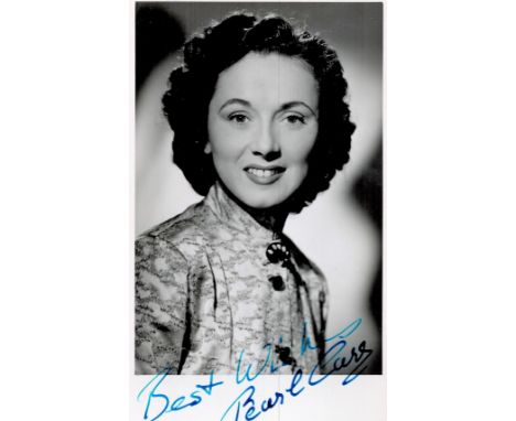 Pearl Carr Handsigned 5. 5x3 Black and White Photo. Pearl Lavinia Carr (2 November 1921 - 16 February 2020) and Edward Victor