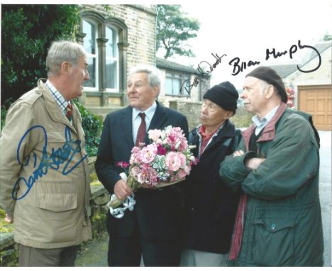 Actors Russ Abbot, Burt Kwouk and Brian Murphy singed 10x8 photo from the BBC comedy series The Last of the Summer Wine. Last