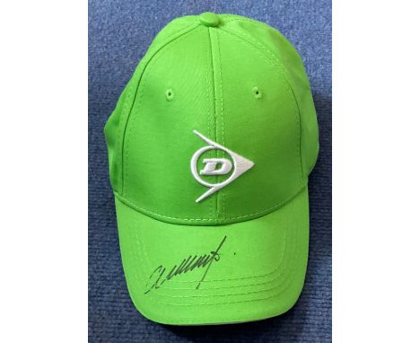 Colin Montgomerie signed Dunlop golf cap. Colin Stuart Montgomerie; OBE (born 23 June 1963) is a Scottish professional golfer