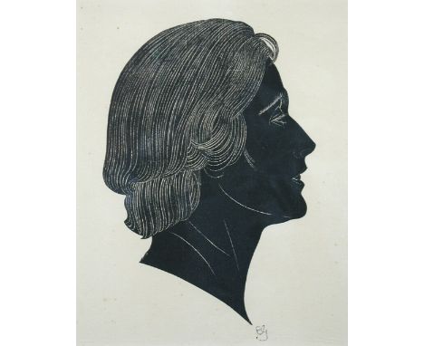 Eric Gill (British, 1882-1940) Clare (Portrait of Mrs Pepler) signed with initials within the print "EG" reproduction wood en