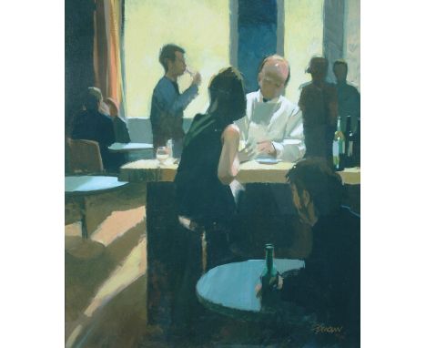 *** Andrew (British, 20th Century) Girl at the bar signed lower right "Andrew" and numbered 83/95" print 62 x 54cm (24 x 21in