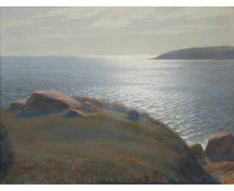 FEODOR ZAKHAROV (RUSSIAN 1882-1967)Afternoon Light,oil on panel29.5 x 39.5 cm (11 5/8 x 15 1/2 in.)framed dimensions: 40.5 x 