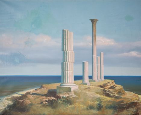YURI SEMASH (RUSSIAN 1948-2010)Seascape,1986oil on canvas97.75 x 122 cm (38 1/2 x 48 in.)signed, dated and titled on verso