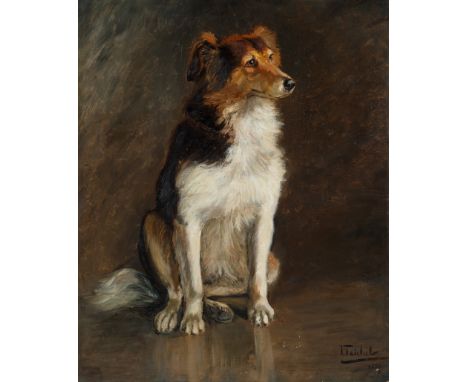 20TH CENTURY ARTISTCollie,1890oil on canvas laid on panel74 x 61 cm (29 1/8 x 24 in.)framed dimensions: 89 x 76 cm (35 x 29 7