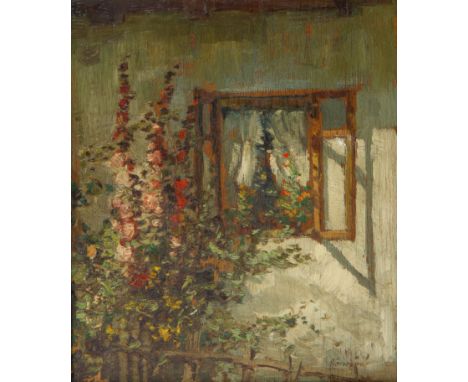 19TH CENTURY CZECH ARTISTAfternoon in the Garden,1938oil on panel26 x 22 cm (10 1/4 x 8 5/8 in.)framed dimensions: 38 x 34 cm
