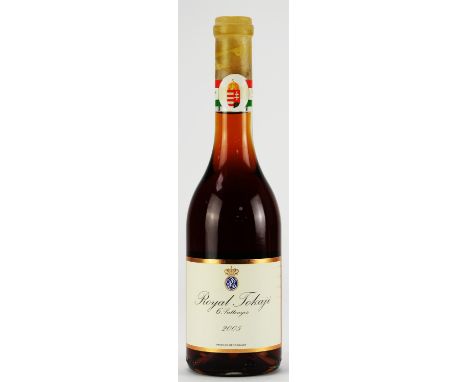 Hungarian wine, Royal Tokaji 6 Puttonyos 2005, twelve 500ml bottles, (12)No condition issues. Minor wear and running to the e