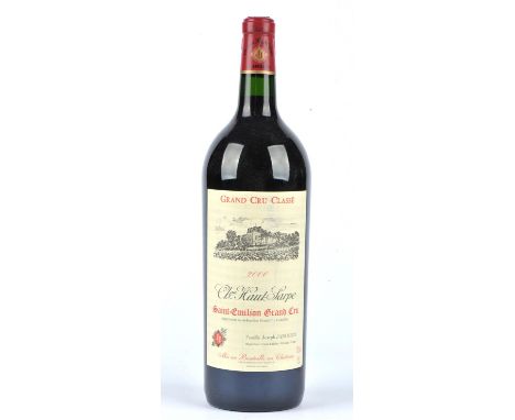 Bordeaux wine, Chateau Haut Sarpe 2000, six magnums, 1.5l (6)Note: This wine has been rested in domestic cellar space.