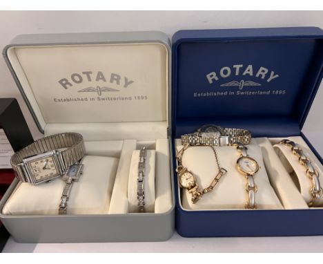 A mixed collection of watches including Rotary, a vintage stainless steel Verdal etc..