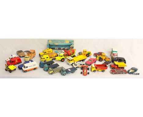 A Corgi, Matchbox, Dinky and Tonka lot of over 25 model vehicles 