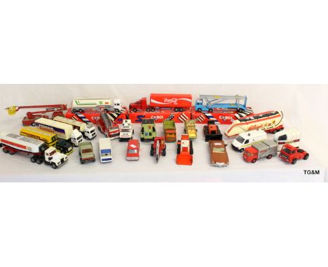 A Corgi, Matchbox, Dinky and Tonka lot of over 25 model vehicles 
