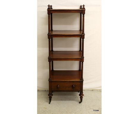 A 4 shelf wot not with 1 drawer 125cm x 45cm