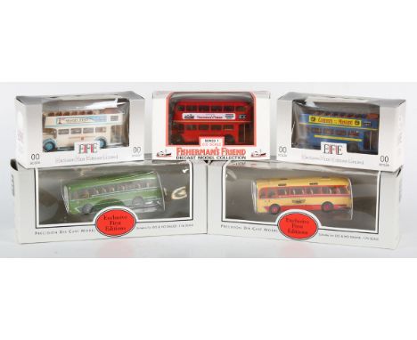 Eighty-three Gilbow Exclusive First Editions Routemaster double deck and open top buses and coaches, all within window boxes.