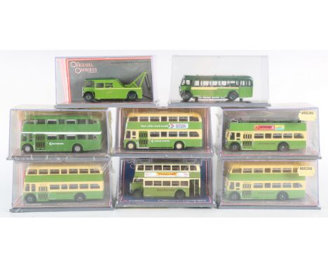 A collection of Corgi Classics, Corgi The Original Omnibus and Exclusive First Edition model buses, commercial vehicles and m