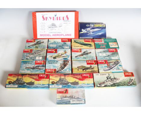 A Chad Valley Action Squad Private Matt Page action figure, other action figures, a friction-powered school bus, a Scalextric