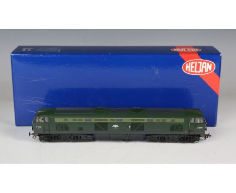 A Heljan gauge OO Class 53 No. 53061 diesel locomotive 'Falcon', two-tone green, weathered, boxed with instructions, sprue, b
