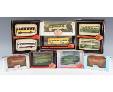 A good collection of Gilbow Exclusive First Edition model buses and coaches, various liveries including Southdown and Hants &