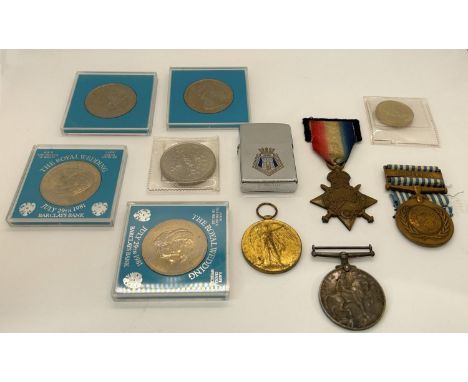 1914-15 star, 14-18 war medal and victory medal named K20278 R E Allen, Stoker 1 - RN United Nations Korean war service medal