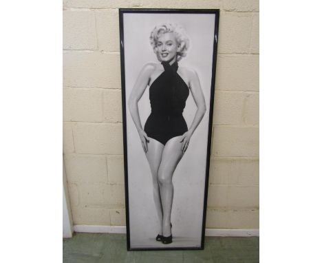 A framed monochrome photographic print, Marilyn Monroe, Verkeke Penant-Poster, printed in the Netherlands (unglazed), 162 cm 