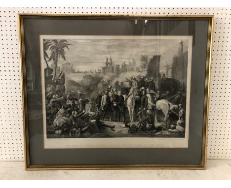 Verlag von S. Lipschitz - 'The Relief of Lucknow &amp; Triumphant Meeting of Havelock Outram, &amp; Sir Colin Campbell', lith