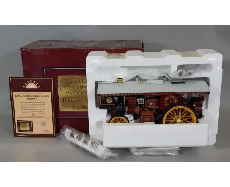 Limited Edition of the Burrell Scenic Showman's Engine no 3610 'William V' 1:24 scale, boxed with certificate 391/499, by Mid