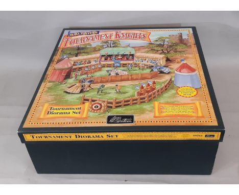 Large box set- Britains Tournament Knights Diorama no 08761 1:32 scale, believed to be complete, with all interior packaging