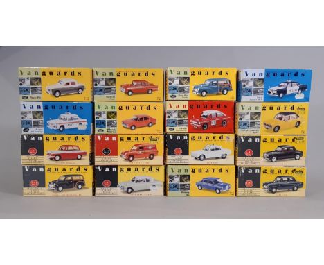 16 boxed Vanguards model cars, all 1:43 scale, including 7 from 1950's-60's Classic series (16) 