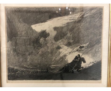 Three prints to include: Claude Allin Shepperson (1867-1921) Two World War I themed lithographs: Casualty Clearing Station in