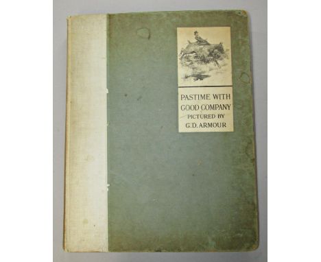 G D R Armour - Past Time With Good Company with 55 plates, cloth bound 
