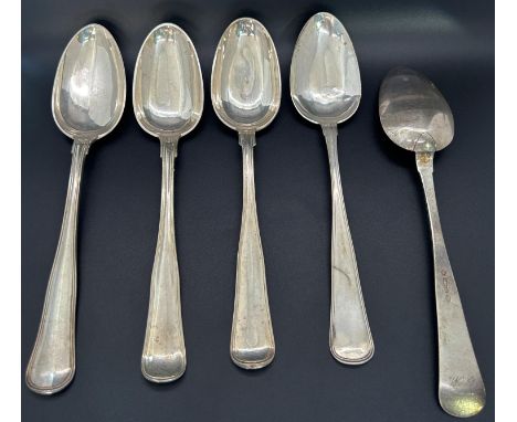 A mixed selection a Scandinavian silver metal flatware mainly forks and spoons together with a serving fish slice and a ladle