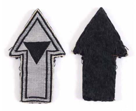 TECHNISCHE NOTHILFE (TENO) - NATIONAL TN SCHOOLS (LEHRGANGSTEIL-NEHMER DER REICHSSCHULEN DER TN) 'TYR-RUNE' CLOTH INSIGNIA al